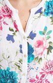 Chemise à fleurs en lin