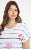 Tee-shirt rayé avec patchs