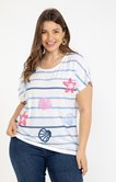 Tee-shirt rayé avec patchs