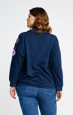 Sweat avec patchs fleurs