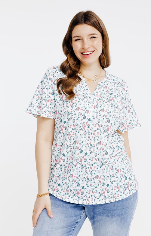 Tee-shirt imprimé maille reliéfé