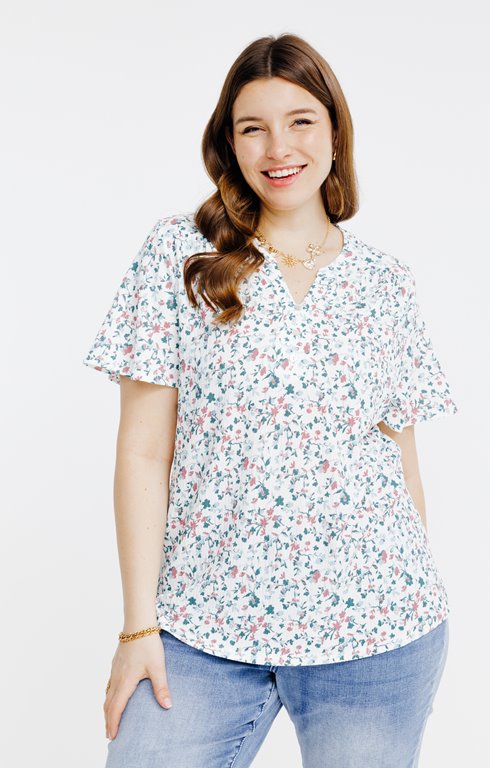 Tee-shirt imprimé maille reliéfé