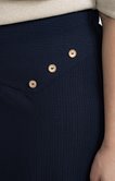 Jupe culotte avec boutons sur ceinture