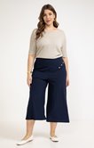 Jupe culotte avec boutons sur ceinture