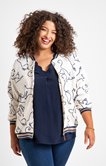 Veste bomber imprimé chat