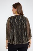 Tee-shirt forme poncho pailleté