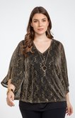 Tee-shirt forme poncho pailleté