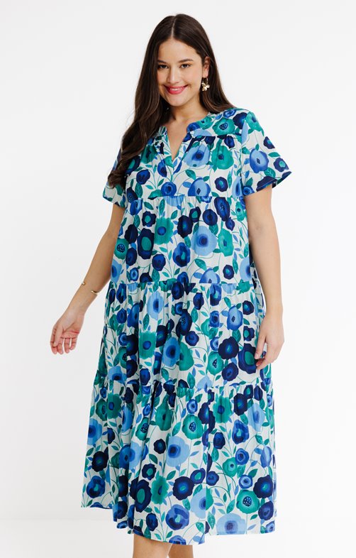 Robe longue imprimé fleuri