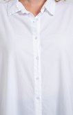 Chemise unie oversize popeline stretch