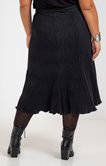 Jupe évasée visuel plissé