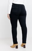 Pantalon stretch brodé ceinture