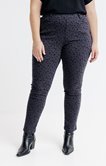 Pantalon en bengaline motif losange