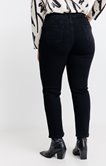 Pantalon denim stretch strass oll over