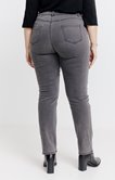 Pantalon droit denim gris superstretch
