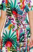 Robe longue imprimé palmes