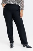 Pantalon en ottoman faux zip poches