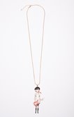 Sautoir pendentif poupée rock and roll