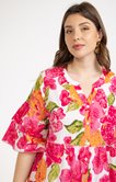 Robe longue à volants