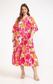 Robe longue à volants