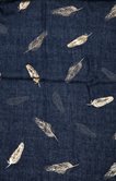 Foulard motif plume 