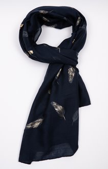 Foulard motif plume 