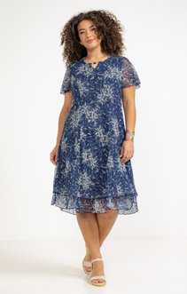 Robe dentelle imprimée