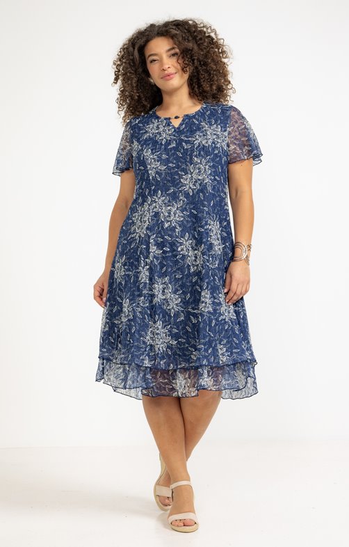 Robe dentelle imprimée