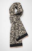 Écharpe jacquard imprimé bicolore