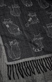 Écharpe chaude motif chat