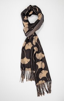 Foulard chaud imprimé gingko