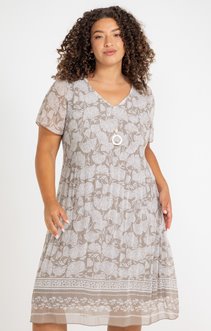 Robe cérémonie imprimée