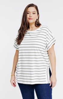 Tee-shirt marinière bicolore