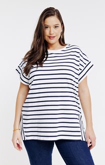 Tee-shirt marinière bicolore