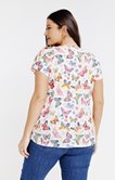 Tee-shirt à imprimé papillons
