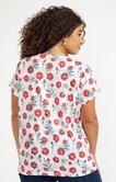 Tee-shirt manches courtes fleuri