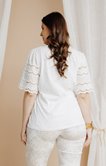 Tee-shirt avec manches en voile de coton