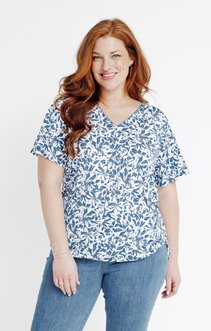 Tee-shirt imprimé bicolore