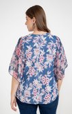 Tee-shirt forme poncho imprimé
