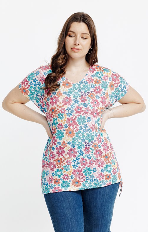 Tee-shirt à imprimé fleurs