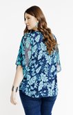 Tee-shirt forme poncho imprimé