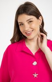 Chemise avec boutons coquillages