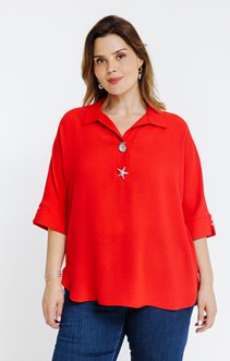 Chemise avec boutons fantaisies