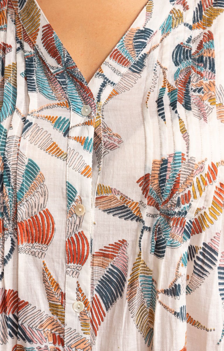 CHEMISE EN VOILE DE COTON IMPRIME - 49,95€ - Toscane