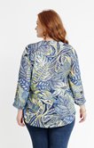 Chemisier imprimé col tunisien