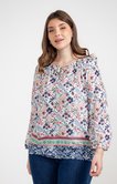 Tunique imprimée avec col nouette