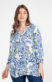 Chemisier imprimé col tunisien