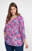 Chemisier imprimé col tunisien