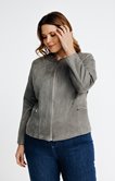 Veste effet suede