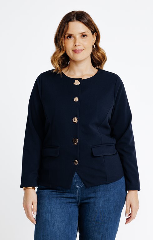 Veste avec boutons fantaisies