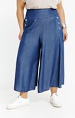 Jupe culotte large boutons nacre